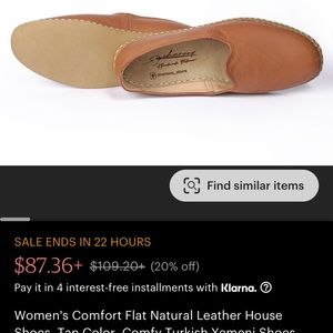 100% Handcrafted Ethically Sourced Turkish Leather Indoor/Outdoor Shoe